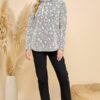 PRINTED LONG SLEEVE TOP - Image 7