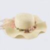 Straw Hat with Flower and Even Brim; Adult One Size Fits Most (22-23 inches), adjustable size - Image 6