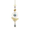 Rainbow Crystals Suncatcher with Sun, Moon & Butterfly Design 14"L VTrendz