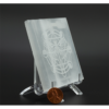 Selenite Engraved Charging Plate Coaster for Crystal Cleansing & Manifestation 3x3 Inch VTrendz