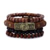 Yin Yang Leather Bracelet Sets Unisex / Men Jewelry Vintage Classic Retro Bracelets VTrendz