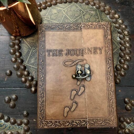 The Journey Embossed Leather Journal | Chronicle Your Path