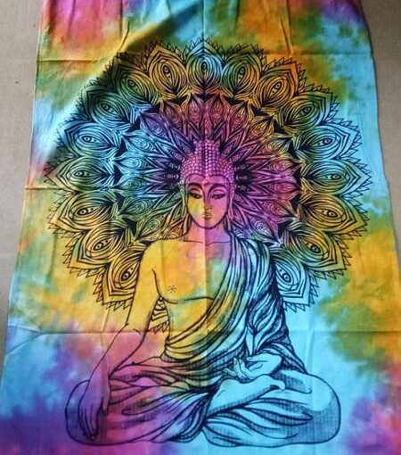 Buddha Poster Tapestry Wall Hanging Handmade Cotton Tapestry 40" x 30" inch