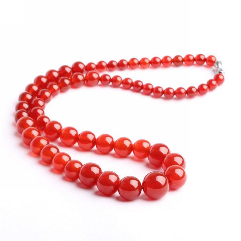 Carnelian Natural Crystal Gradation Beads Necklace for Relaxation, Energy Balancing, Stress relief - Image 2