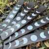 Phases of the Moon Incense Stick Burner | Lunar Cycle Ash Catcher (10"L) VTrendz