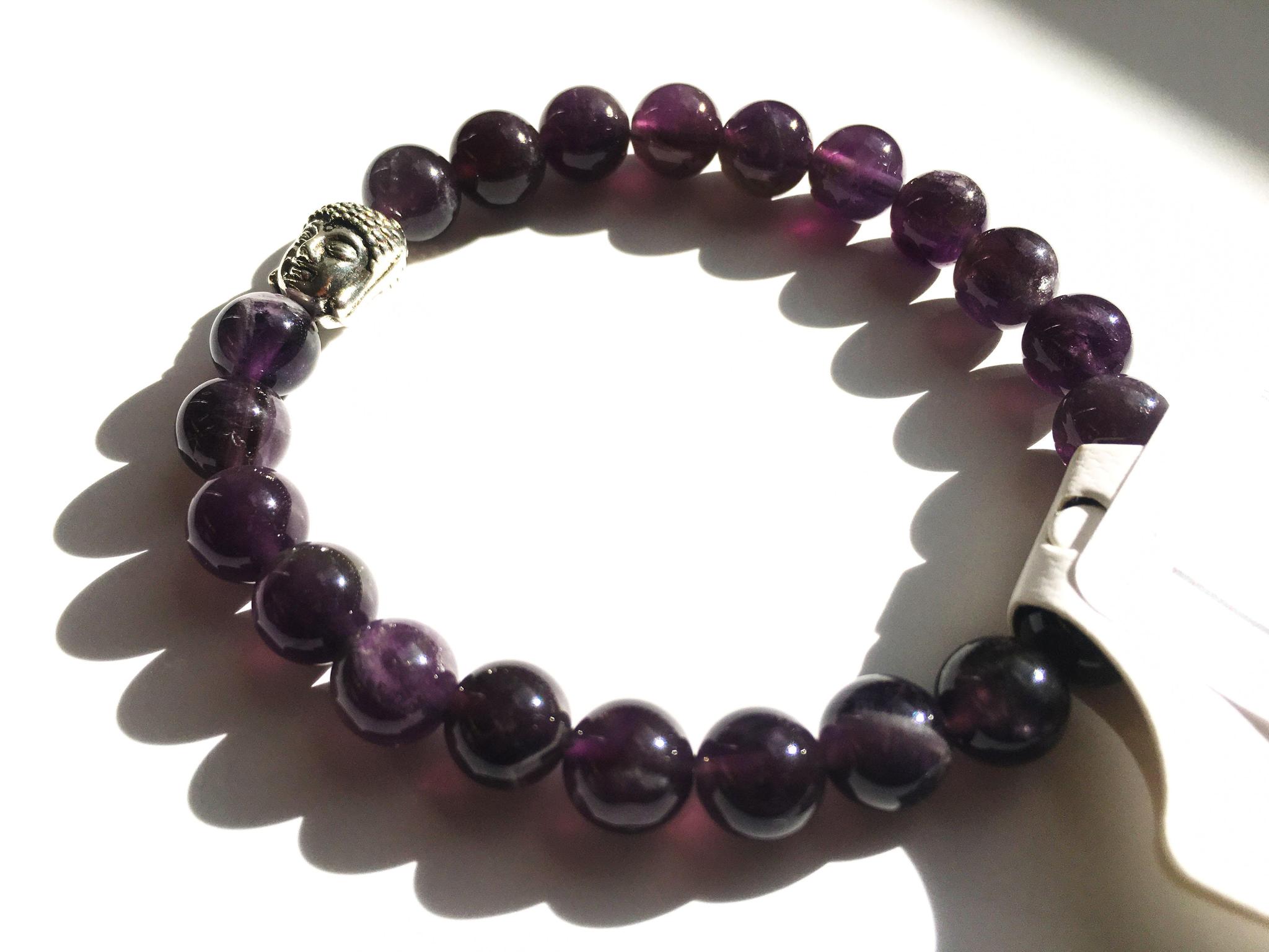 Amethyst Natural Stone Bracelet: The Sovereign Peace & Spiritual Awakening