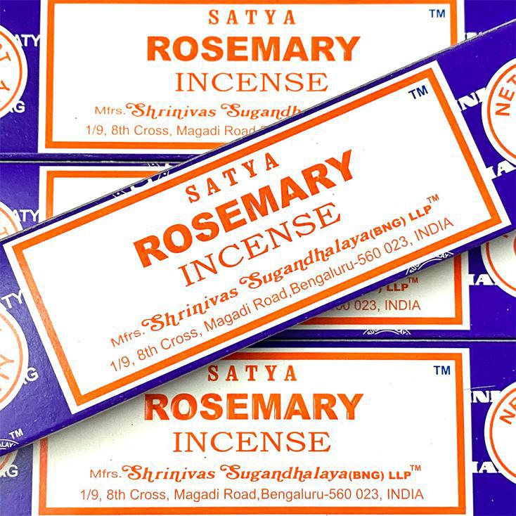 Satya Rosemary Incense Sticks for Mental Clarity and Energy Cleansing - Image 3