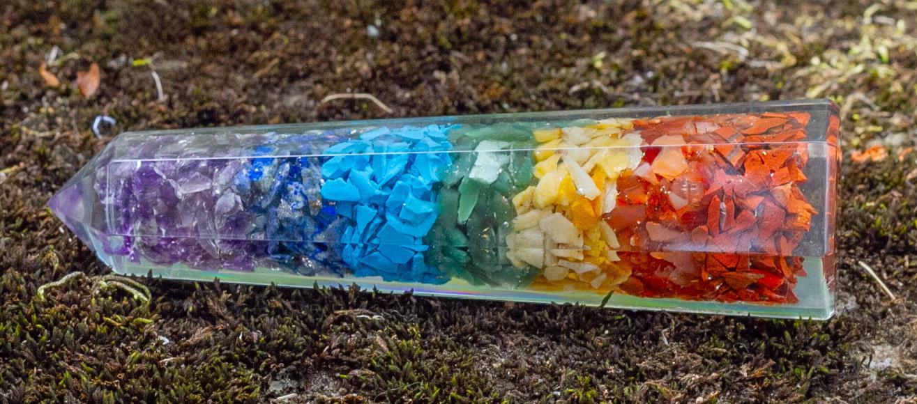 7-Chakra Orgone Tower Point: Alchemical Harmonizer & Spiritual Transmutation Tool - Image 6
