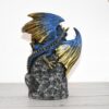 Dragons with Crystal Cave and LED Light Ceramic Backflow Incense Holder Waterfall Incense Burner, Reflux Burner, Handmade Ceramic, Home Décor for Meditation, Mini-Zen Experience Size: 12.5*9*17 cm - Image 3