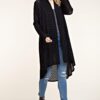 Rhinestone Bling Long Black Cardigan by Vocal - Image 2
