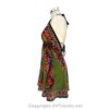 Hand-Printed Jamawar Short Scarf Halter Dress VTrendz