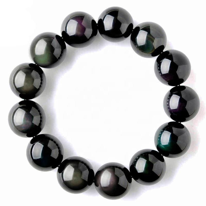 Obsidian Natural Stone Bracelet: The Mirror of Truth - Image 4