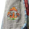 Boho Front Pocket Sun Moon Mushroom Patchwork Cargo Pants VTrendz