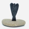 Black Tourmaline Crystal Guardian Angel Protection Pocket Angel, Approx. 2-3 Inch VTrendz