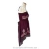 Batik Printed High-Low Sundress with Georgette Speckled Hem VTrendz