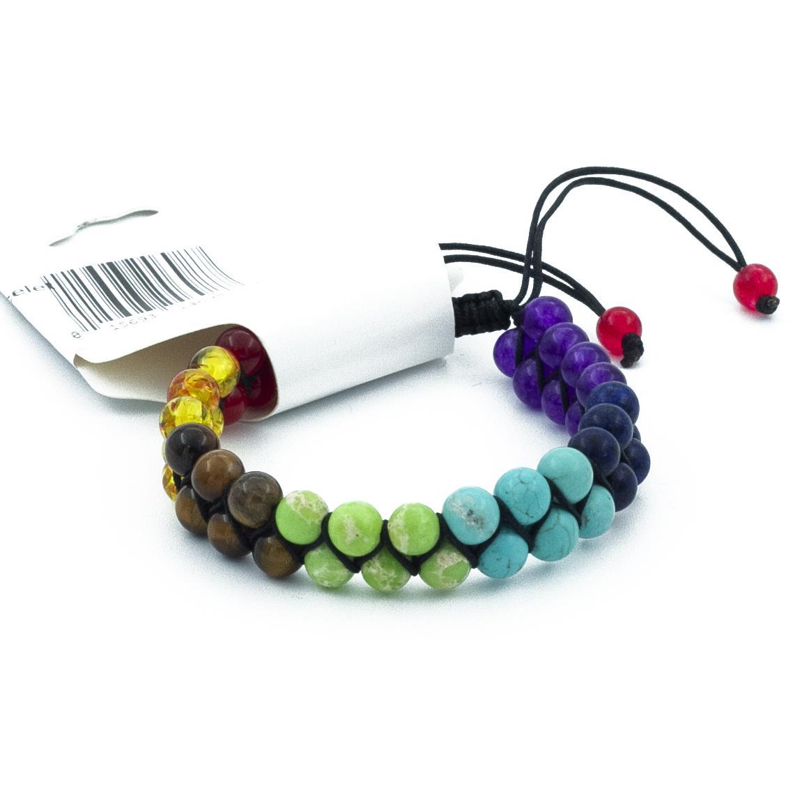 7-Chakra Double-Layer Bracelet : The Harmonic Convergence
