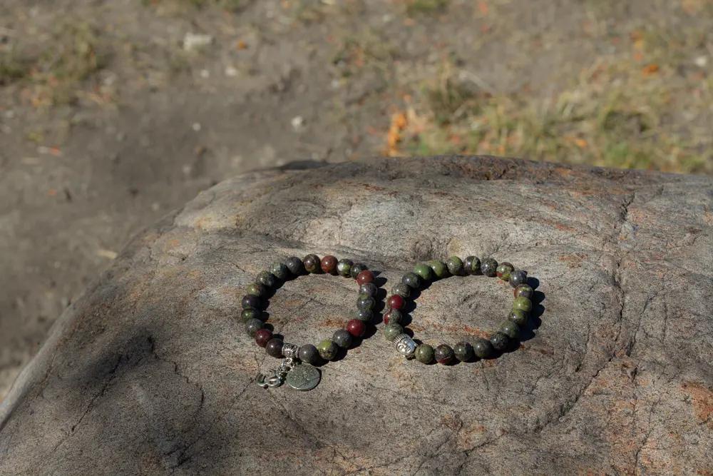 Dragon Blood Jasper Bracelet : The Warrior’s Heart Shield - Image 4