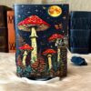 Moonlit Mushroom Leather Journal | Your Portal to Enchanted Thoughts VTrendz