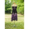 Batik Printed Ruffle Top Sundress with Georgette Lace Hem VTrendz