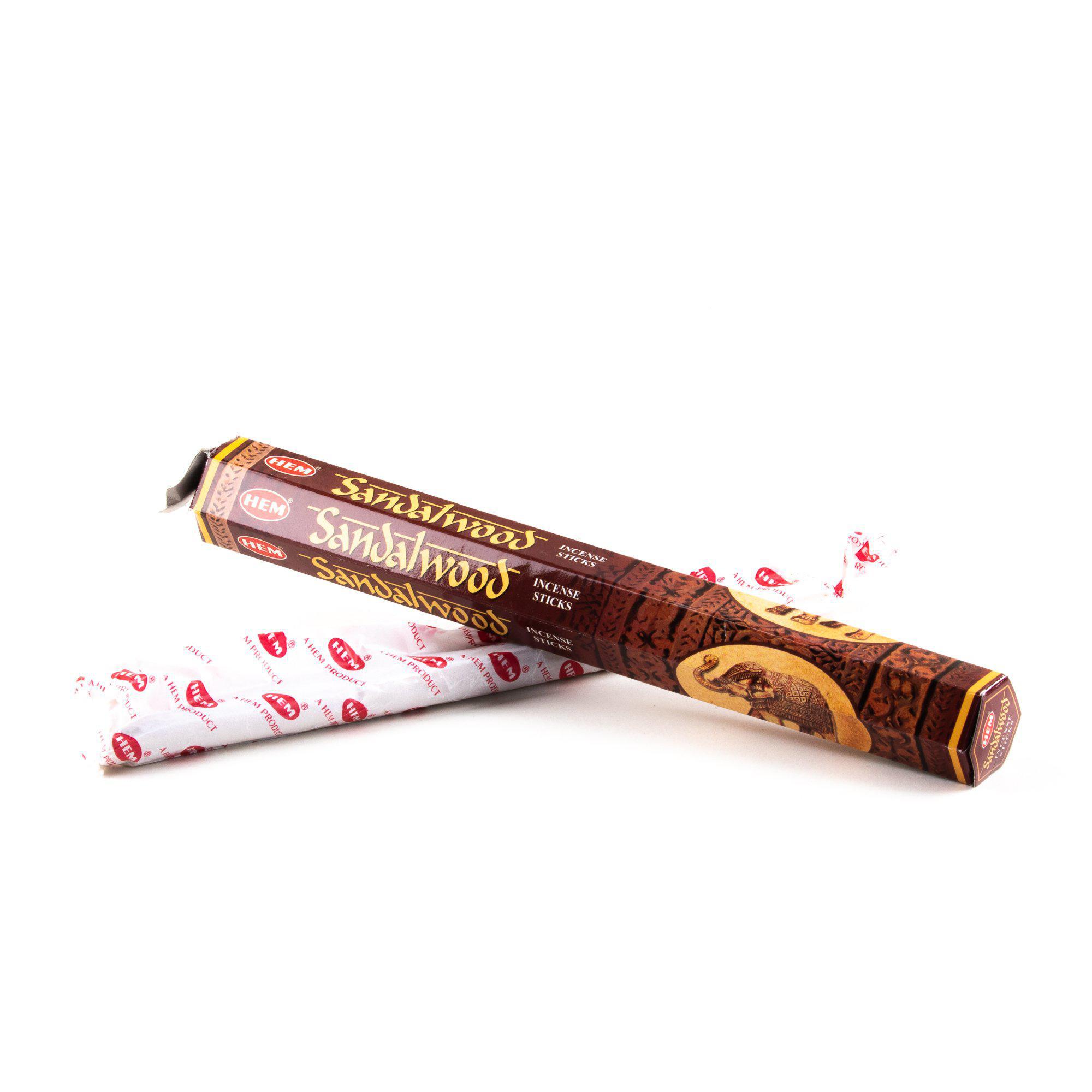 Hem Sandalwood Incense Sticks for Relaxation, Meditation, and a Sacred Space