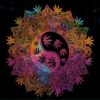 Yin Yang Cannabis Tapestry 84" x 54" VTrendz