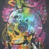 Sugar Skull Dagger Poster Wall Hanging Handmade Cotton Tapestry 40" x 30" inch VTrendz