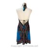 Hand-Printed Jamawar Short Scarf Halter Dress VTrendz