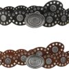 Women Boho Designer Grommet Oval Belt