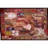 VPT-A02 Handmade Vintage Patchwork Abstract Tapestry Bohemian style Heavy Embroidered Ethnic Hippie Indian Wall décor Art Wall hanging 40 x 60 Inches VTrendz
