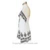 Batik Printed Short Scarf Dress with Adjustable Straps and Stretchable Back VTrendz