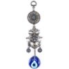 8.6" Inch Circle & Anchor evil eye Hanging, Handmade