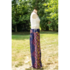 Indigo Blue Open Leg Thai Palazzo Pants VTrendz