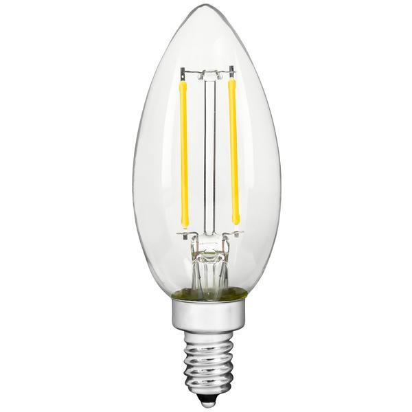 25 Watt candelabra E12 base T6 4W 2700K LED light bulb Lumen 300 - Image 2