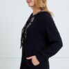 TIE NECK HOODIE TOP WITH POCKET - Image 6