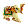 Yellow Jasper Elephant Carved Statue Handmade Natural Crystals for Positivity and Energy Balancing Symbol of Goodluck, Strength, Protection, Wisdom, Power, and Integrity Approx. 6-7 cm or 2.5-3 inches VTrendz