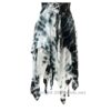 2 Layer Tie Dye Handkerchief Dress with Front Corset & Adjustable Straps VTrendz