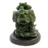 Polyresin Feng Shui Figurine Prosperity Elephant  Jade 3.25" x 2.75" x 3.75" - Image 2