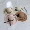 Hello Sunshine Straw Beach Hats Women Korean Folding Wide Visor Sun Shade VTrendz