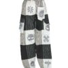 Black and White Boho Patchwork Elastic Bottom Pants VTrendz