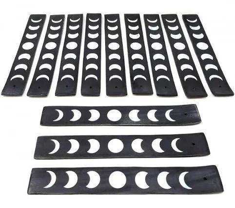 Phases of the Moon Incense Stick Burner | Lunar Cycle Ash Catcher (10"L) - Image 9
