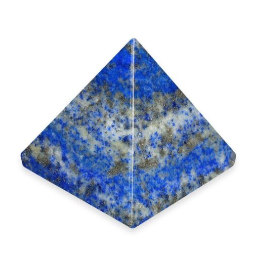 Lapis Lazuli Sovereign Wisdom Pyramid: Absolute Mental Clarity & Insight Vessel (2-Inch)