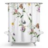 Butterfly with Flower Vines Shower Curtain VTrendz