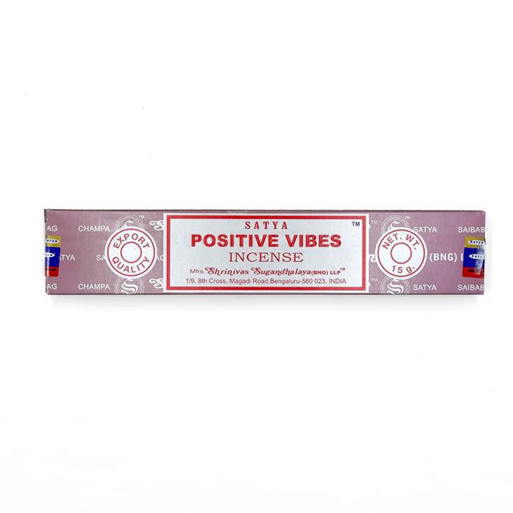 Satya Positive Vibes Incense Sticks for Uplifting Mood and Creating a Joyful Atmosphere