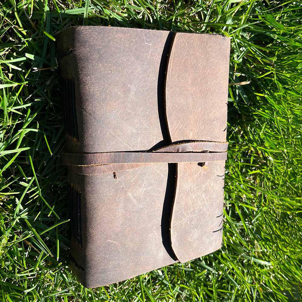 The Wanderer's Rustic Leather Journal | Your Timeless Travel Companion