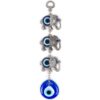 3 Elephant Evil Eye Hangings, Handmade, 8.6" Inch VTrendz