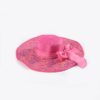 Summer Straw Hat with Colorful Brim and Linen Ribbon Panama Sunshade Woven Trendy Beach Hat;  Adult One Size Fits Most (22-23 inches), adjustable size - Image 3