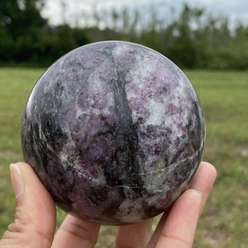 Garnet Matrix Sphere – The Artifact of Primordial Fire & Vitality