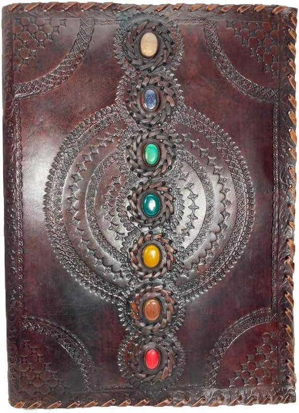 7 Chakra Embossed Leather Grimoire | Codex of Aligned Energy - Image 8