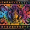 Sun Split Moon Tiedye Poster Wall Hanging Handmade Cotton Tapestry 40" x 30" inch VTrendz