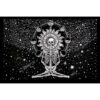 Skull Yoga  Wall Hanging Handmade Cotton Tapestry 84" x 54" inch